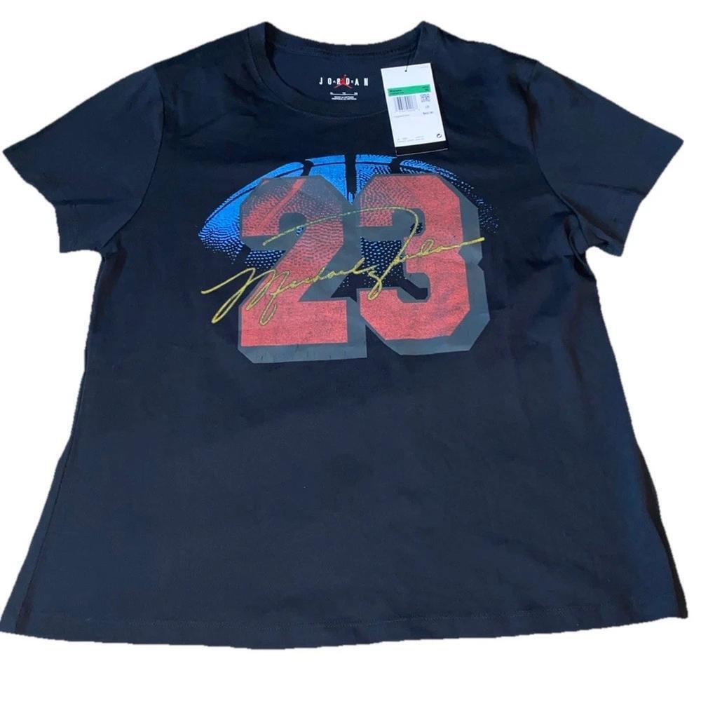 Jordan Brand Micheal Jordan 23-Chicago Bulls Black Tshirt